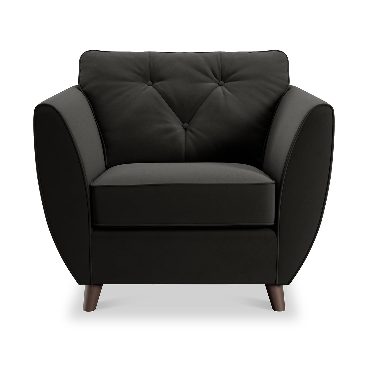 Edison Armchair Dark Feet Black from Roseland Furniture