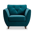 Edison Armchair Dark Feet Mallard from Roseland Furniture