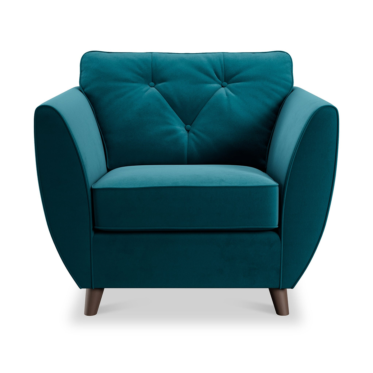 Edison Armchair Dark Feet Mallard from Roseland Furniture