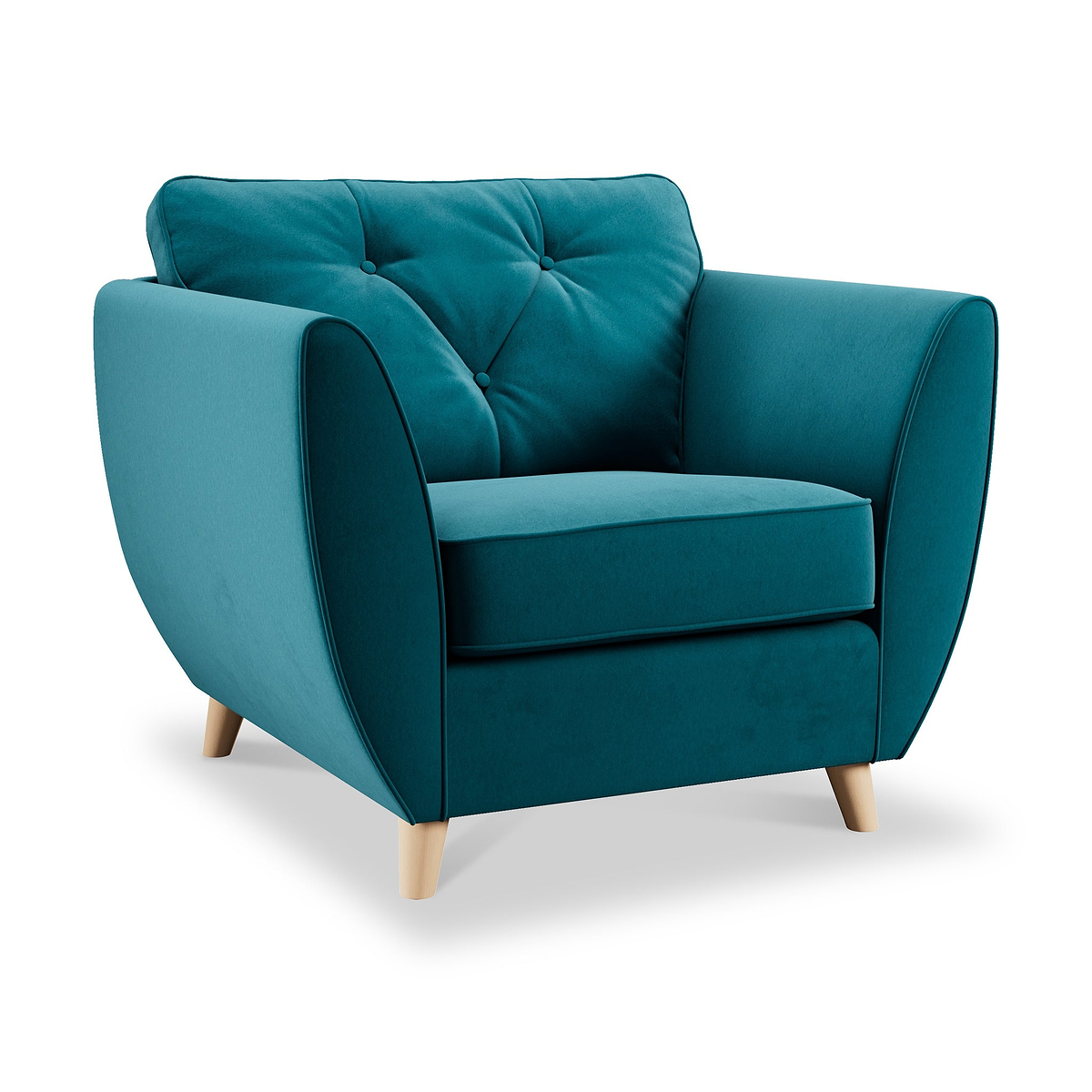 Edison Armchair Light Feet Mallard from Roseland Furniture