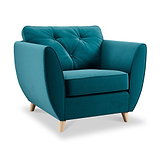 Edison Armchair Light Feet Mallard from Roseland Furniture