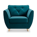 Edison Armchair Light Feet Mallard from Roseland Furniture