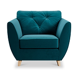 Edison Armchair Light Feet Mallard from Roseland Furniture