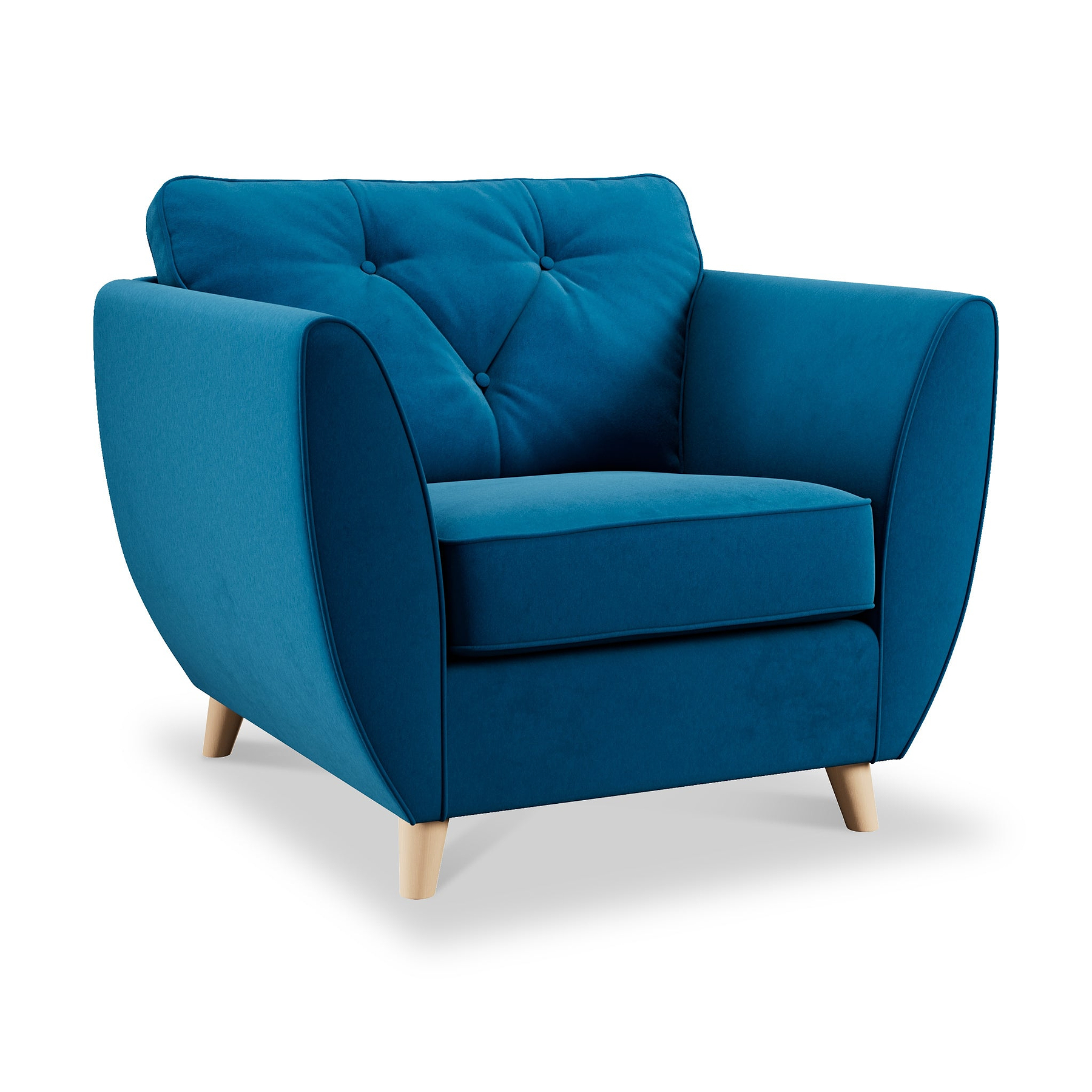 Edison Armchair Light Feet Marine from Roseland Furniture