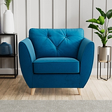 Edison Armchair Light Feet Marine from Roseland Furniture