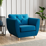 Edison Armchair Light Feet Marine from Roseland Furniture