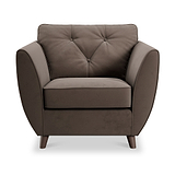 Edison Armchair Dark Feet Mole from Roseland Furniture