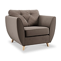 Edison Armchair Light Feet Mole from Roseland Furniture