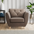 Edison Armchair Light Feet Mole from Roseland Furniture