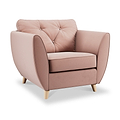 Edison Armchair Light Feet Blush from Roseland Furniture