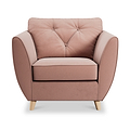 Edison Armchair Light Feet Blush from Roseland Furniture