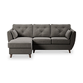 Edison Chaise LH Dark Feet Asphalt from Roseland Furniture