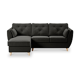Edison Chaise LH Light Feet Black from Roseland Furniture