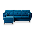 Edison Chaise LH Dark Feet Marine from Roseland Furniture