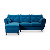 Edison Chaise LH Dark Feet Marine from Roseland Furniture