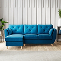 Edison Chaise LH Light Feet Marine from Roseland Furniture