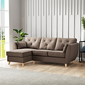 Edison Chaise LH Light Feet Mole from Roseland Furniture