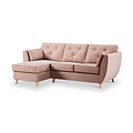 Edison Chaise LH Light Feet Blush from Roseland Furniture