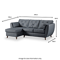Edison Leather Chaise Dimensions