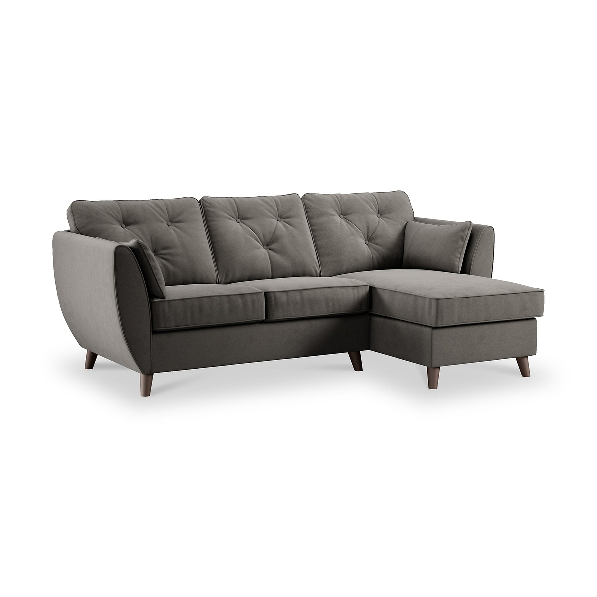 Edison Chaise RH Dark Feet Asphalt Dims from Roseland Furniture