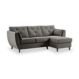Edison Chaise RH Dark Feet Asphalt Dims from Roseland Furniture