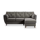 Edison Chaise RH Dark Feet Asphalt Dims from Roseland Furniture