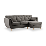 Edison Chaise RH Light Feet Asphalt from Roseland Furniture