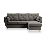 Edison Chaise RH Light Feet Asphalt from Roseland Furniture