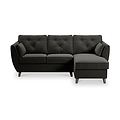 Edison Chaise RH Dark Feet Black from Roseland Furniture