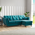 Edison Chaise RH Dark Feet Mallard from Roseland Furniture