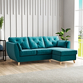 Edison Chaise RH Light Feet Mallard from Roseland Furniture