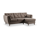 Edison Chaise RH Dark Feet Mole from Roseland Furniture