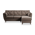 Edison Chaise RH Dark Feet Mole from Roseland Furniture