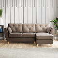 Edison Chaise RH Light Feet Mole from Roseland Furniture