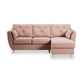 Edison Chaise RH Light Feet Blush from Roseland Furniture