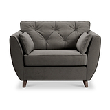 Edison Snuggle Chair Dark Feet Asphalt from Roseland Furniture