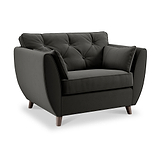 Edison Snuggle Chair Dark Feet Black from Roseland Furniture