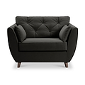 Edison Snuggle Chair Dark Feet Black from Roseland Furniture
