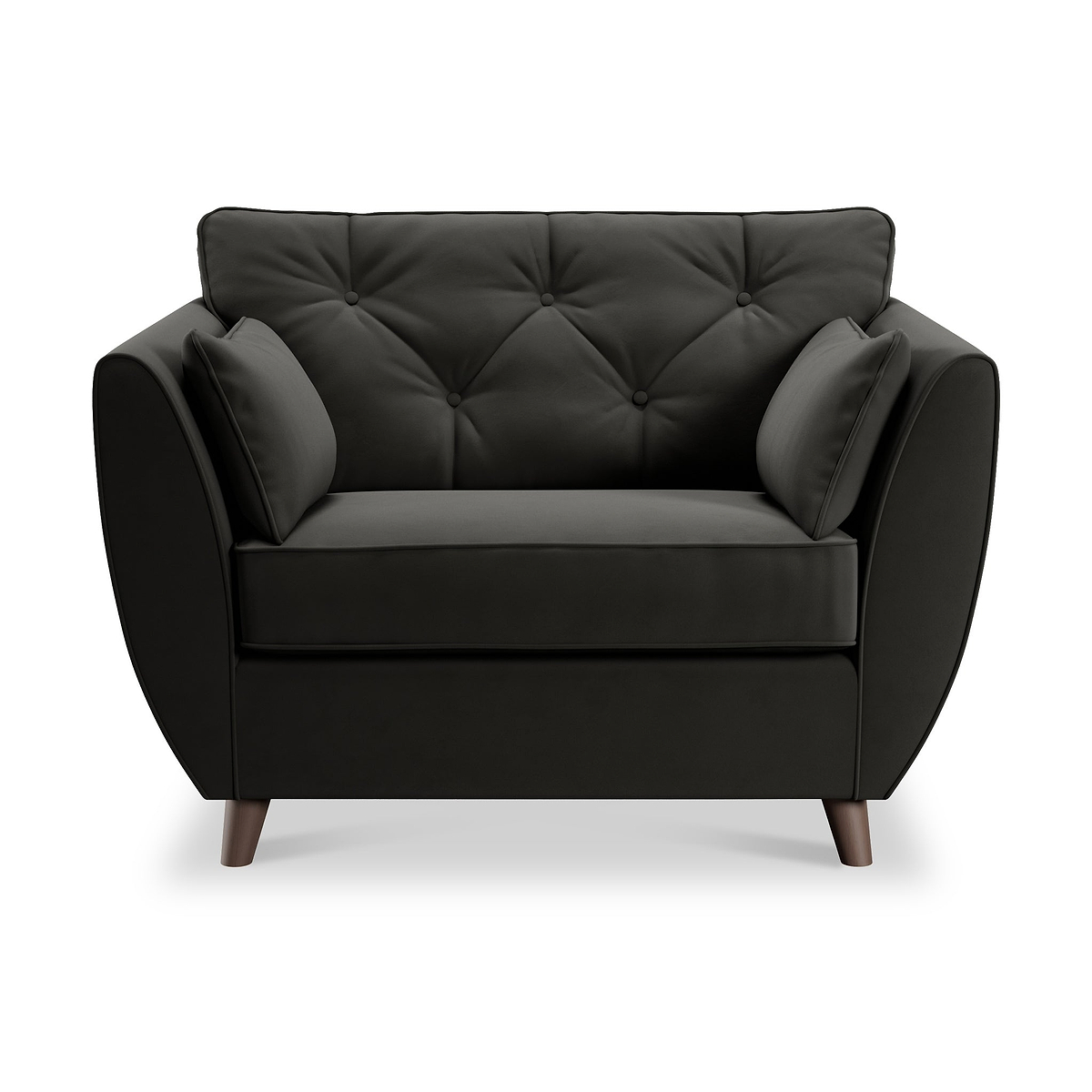 Edison Snuggle Chair Dark Feet Black from Roseland Furniture