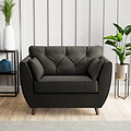 Edison Snuggle Chair Dark Feet Black from Roseland Furniture