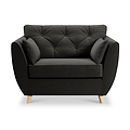 Edison Snuggle Chair Light Feet Black from Roseland Furniture