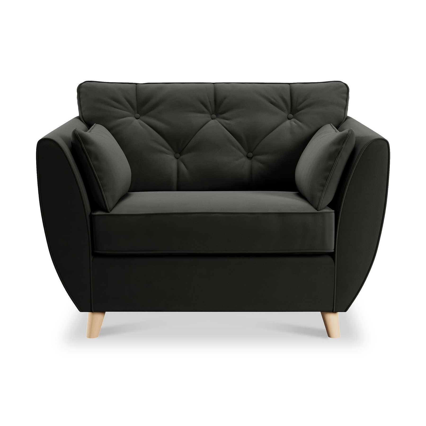 Edison Snuggle Chair Light Feet Black from Roseland Furniture