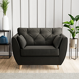 Edison Snuggle Chair Light Feet Black from Roseland Furniture