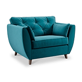 Edison Snuggle Chair Dark Feet Mallard from Roseland Furniture