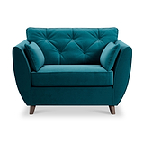 Edison Snuggle Chair Dark Feet Mallard from Roseland Furniture