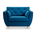 Edison Snuggle Chair Light Feet Marine from Roseland Furniture