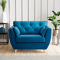 Edison Snuggle Chair Light Feet Marine from Roseland Furniture