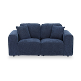 Hugo 2 Seater Sofa Deep Blue from Roseland Furniture