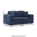 Hugo 3 Seater Sofa Deep Blue from Roseland Furniture