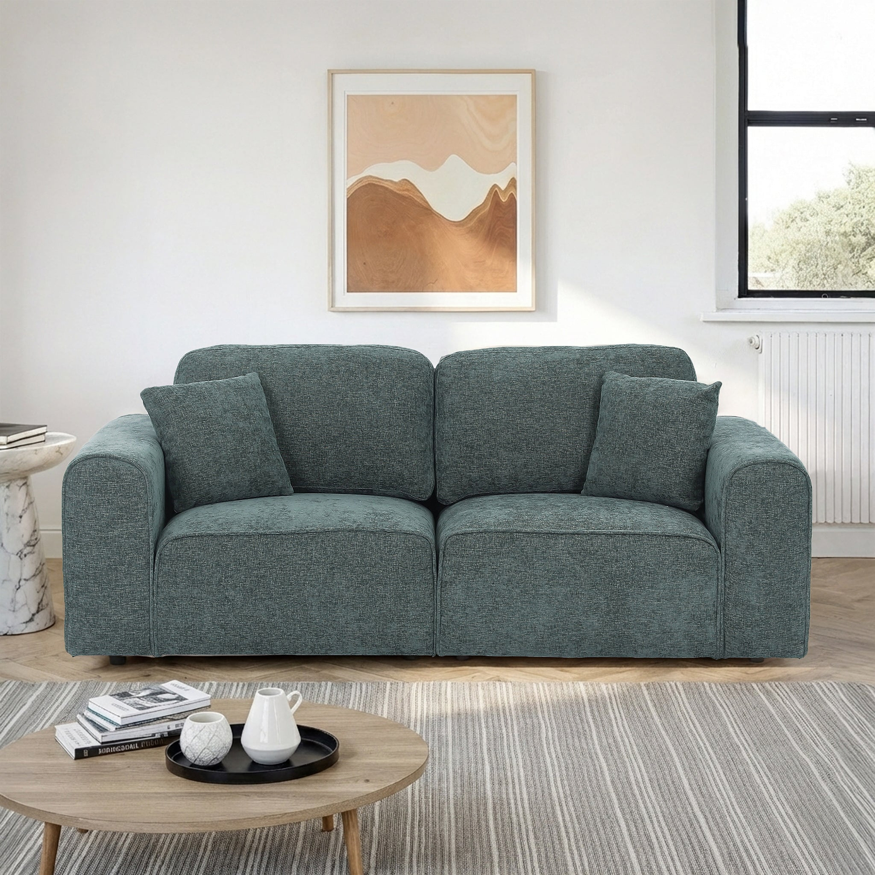Hugo 3 Seater Sofa Moss from Roseland Furniture